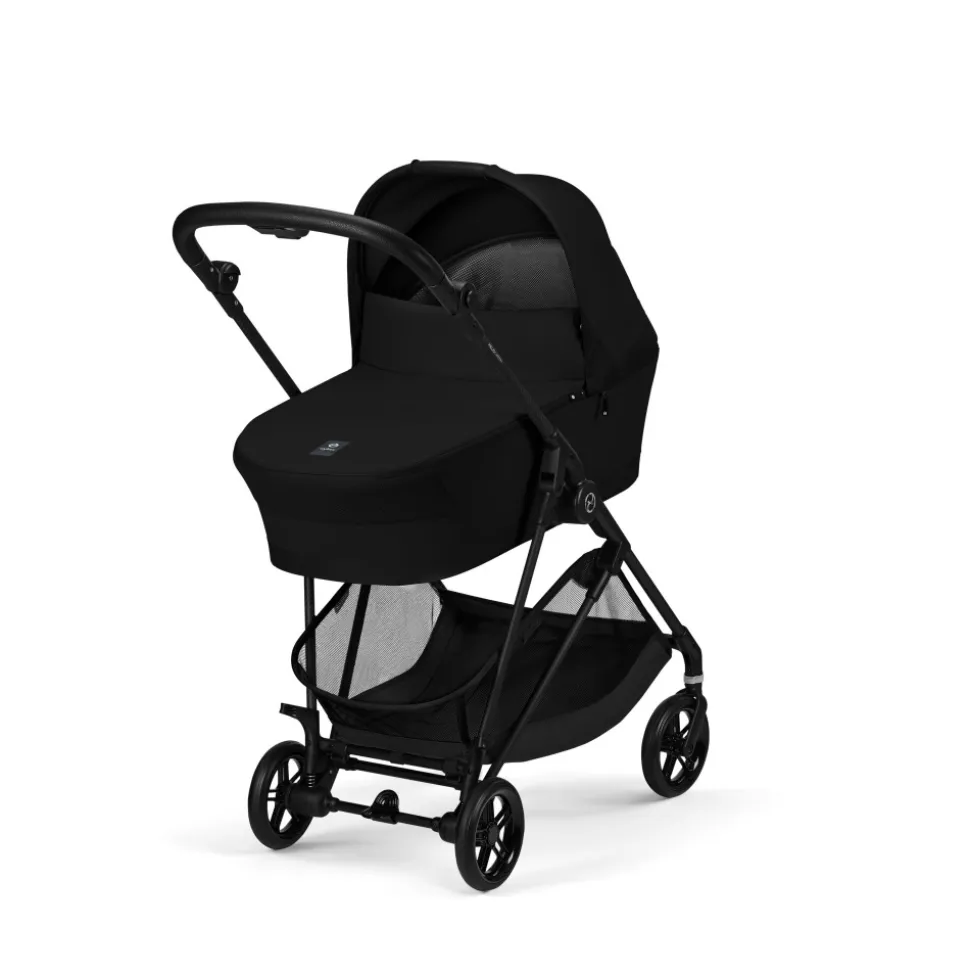 Poussette duo melio carbon 6 magic black avec nacelle melio cot
