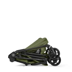 Poussette duo melio carbon 6 moss green avec nacelle melio cot