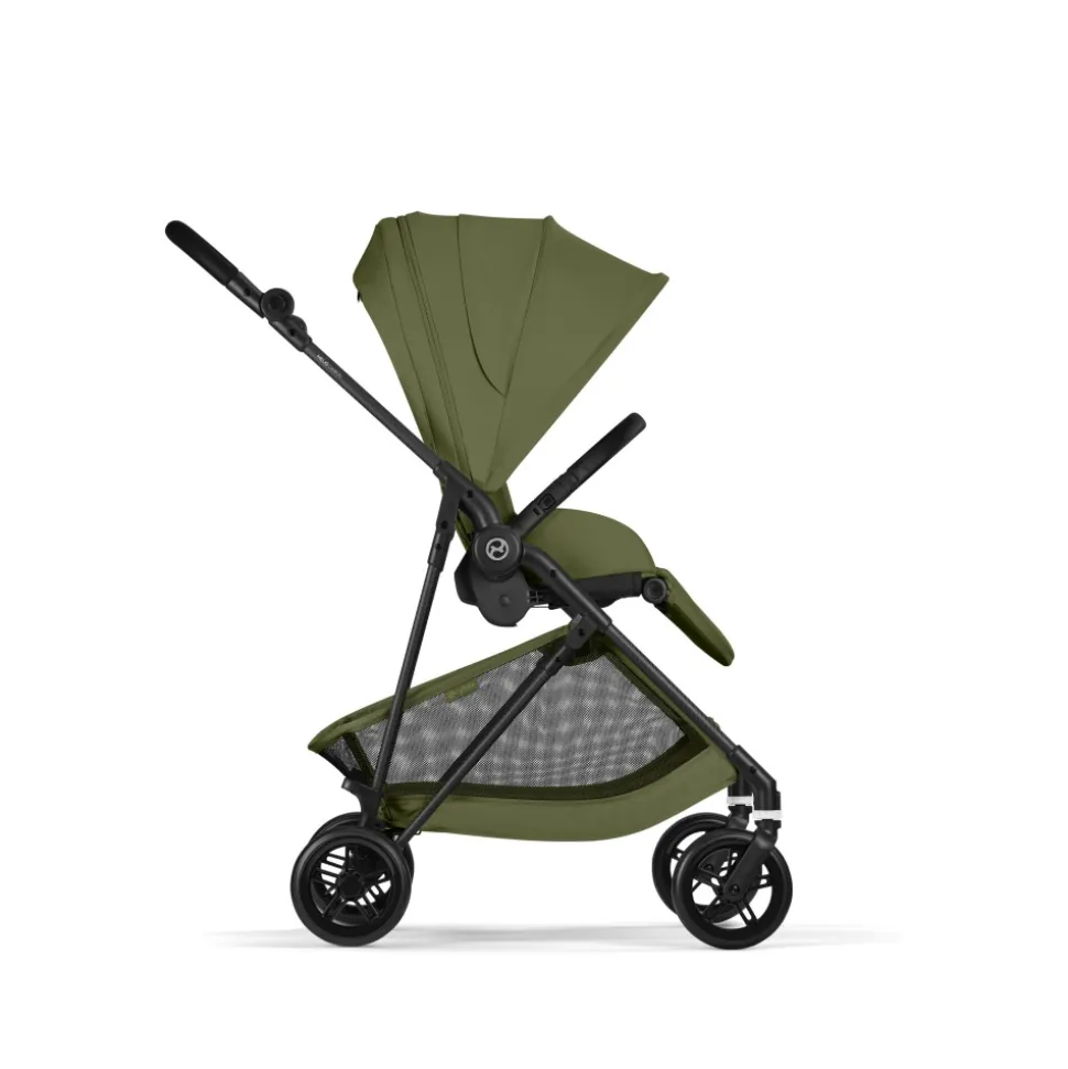Poussette duo melio carbon 6 moss green avec siège auto cloud g i-size