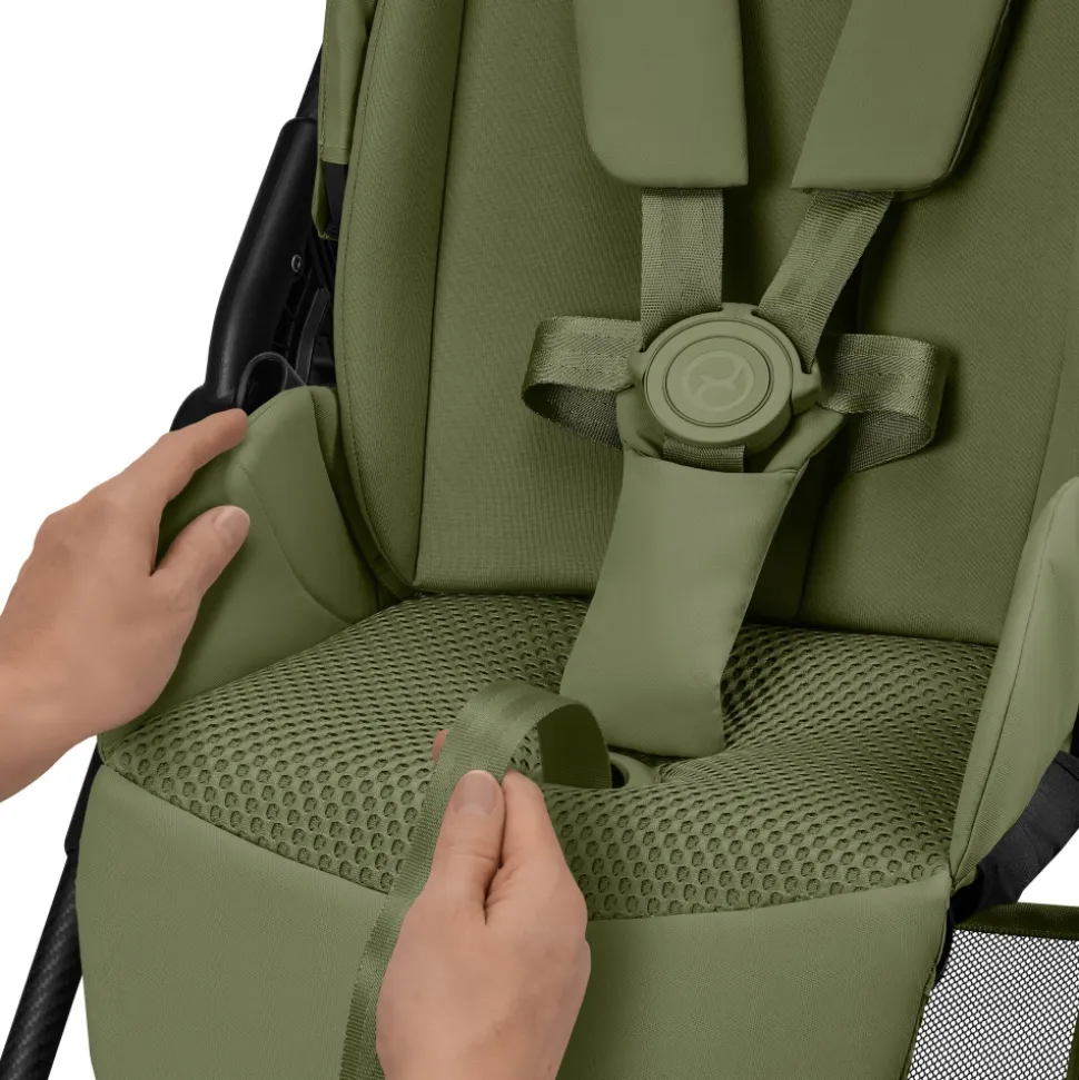 Poussette duo melio carbon 6 moss green avec siège auto cloud g i-size