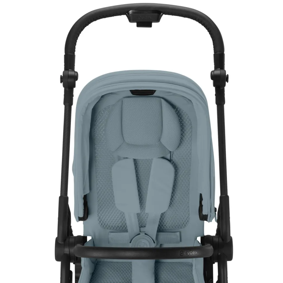 Poussette duo melio carbon stormy blue + cloud t i-size