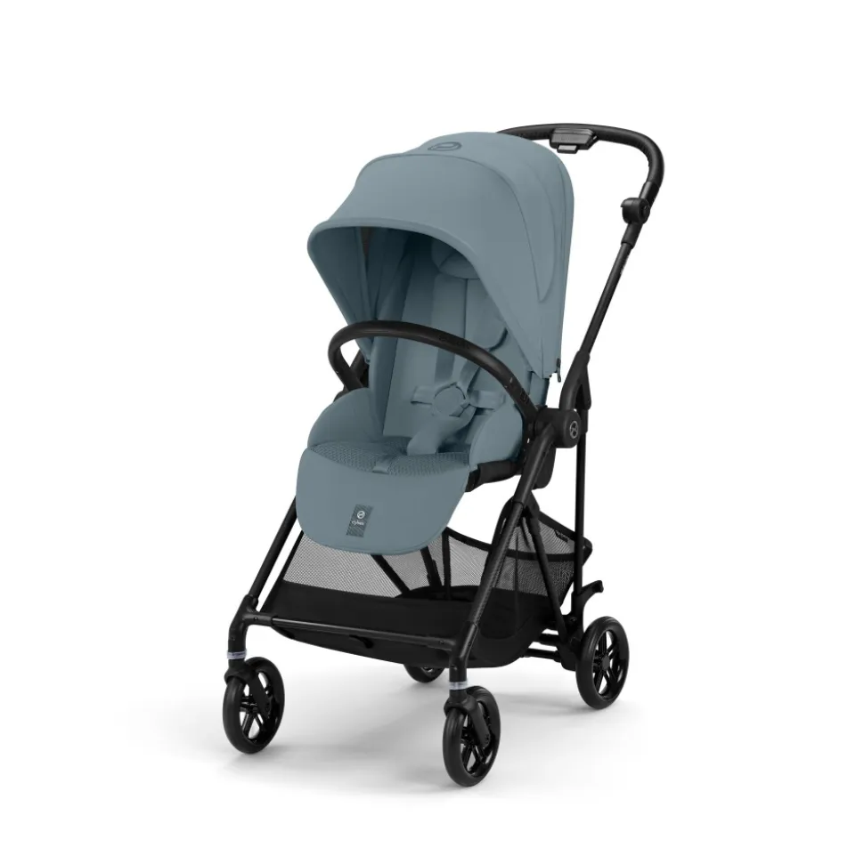 Poussette duo melio carbon stormy blue + cloud t i-size