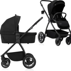 Poussette duo meril + nacelle black onyx