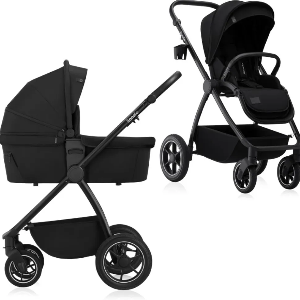 Poussette duo meril + nacelle black onyx