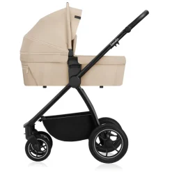 Poussette duo meril + nacelle beige sand