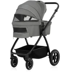 Poussette duo meril + nacelle grey stone