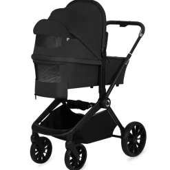 Poussette duo mika plus + nacelle black onyx