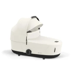 Poussette duo mios 3 off white châssis chrome brown + nacelle luxe