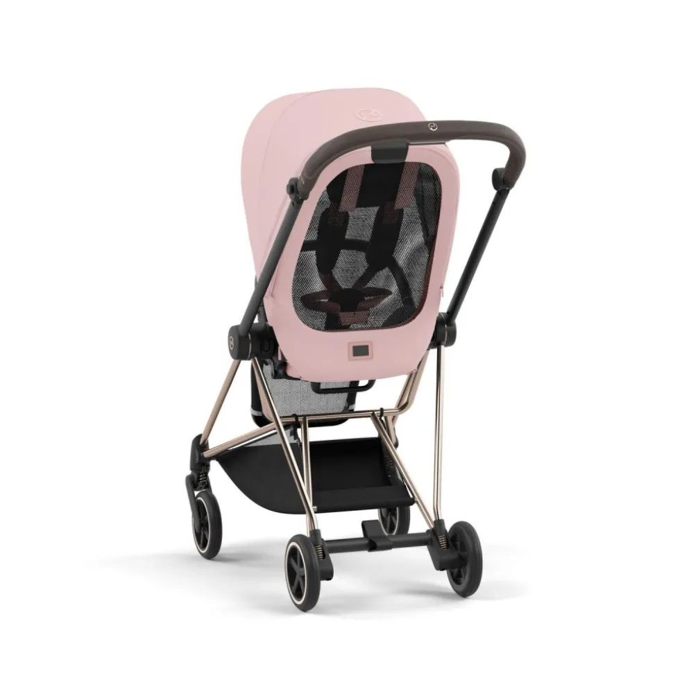 Poussette duo mios 3 peach pink châssis rose gold + cloud t i-size
