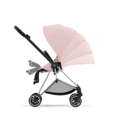 Poussette duo mios 3 peach pink châssis chrome black + nacelle luxe