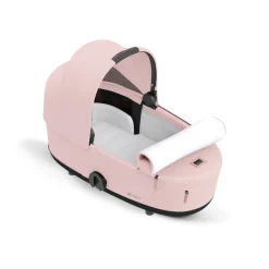Poussette duo mios 3 peach pink châssis matt black + nacelle luxe