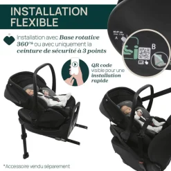 Poussette duo mysa + siège auto first seat recline i-size amber glow