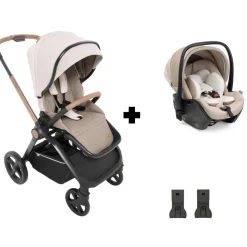 Poussette duo mysa + siège auto first seat recline i-size amber glow