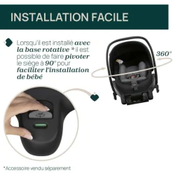 Poussette duo mysa + siège auto first seat recline i-size amber glow