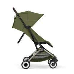 Poussette duo orfeo 3 compacte moss green avec siège auto cloud t i-size