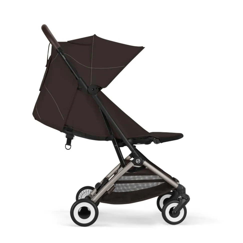 Poussette duo orfeo 3 compacte chocolate brown avec siège auto cloud t i-size