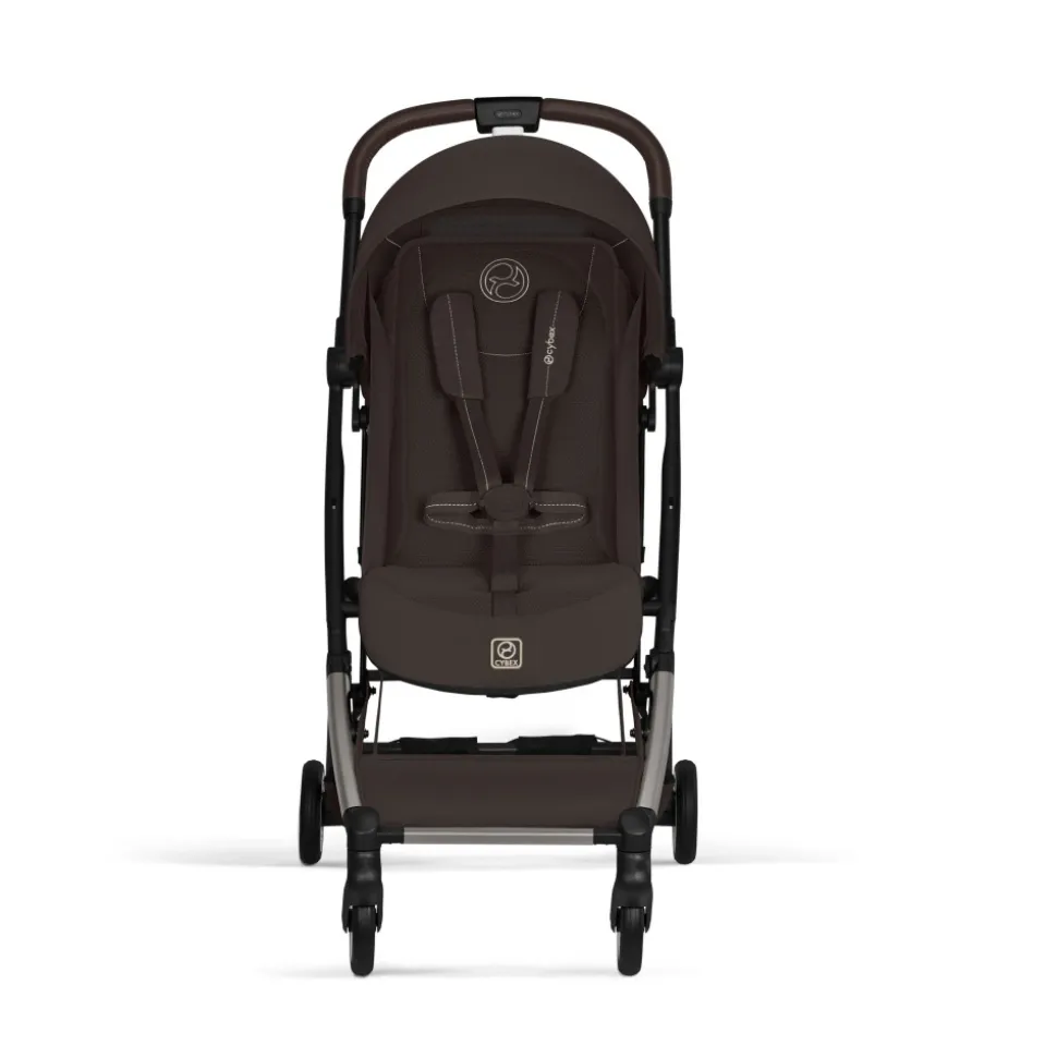 Poussette duo orfeo 3 compacte chocolate brown avec siège auto cloud t i-size