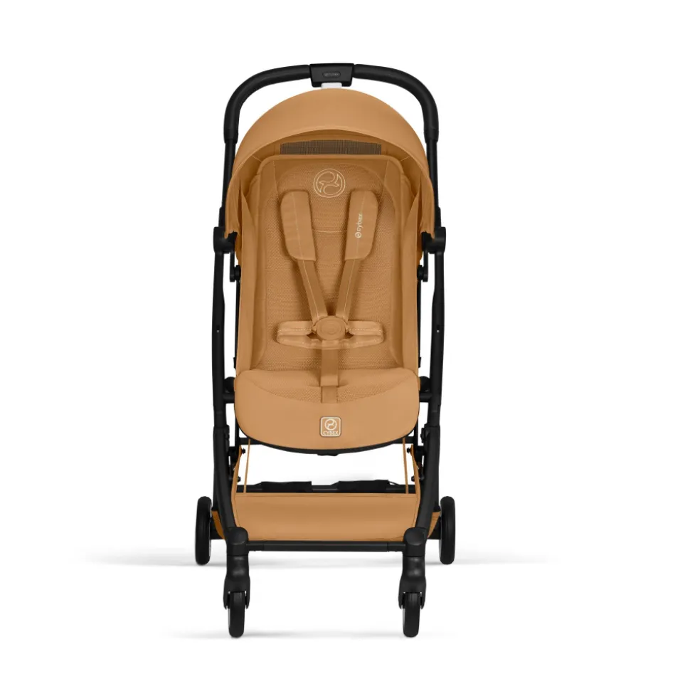 Poussette duo orfeo 3 compacte cinnamon yellow avec siège auto cloud t i-size