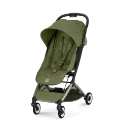 Poussette duo orfeo 3 compacte moss green avec siège auto aton b2 i-size