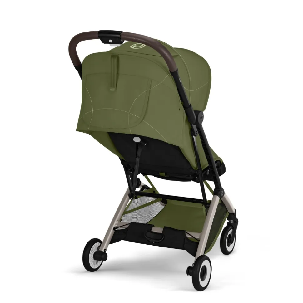 Poussette duo orfeo 3 compacte moss green avec siège auto aton b2 i-size