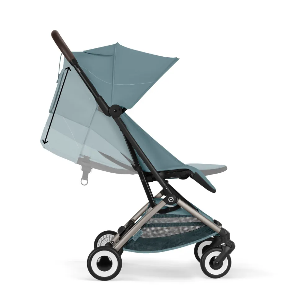 Poussette duo orfeo 3 compacte stormy blue avec siège auto cloud g i-size