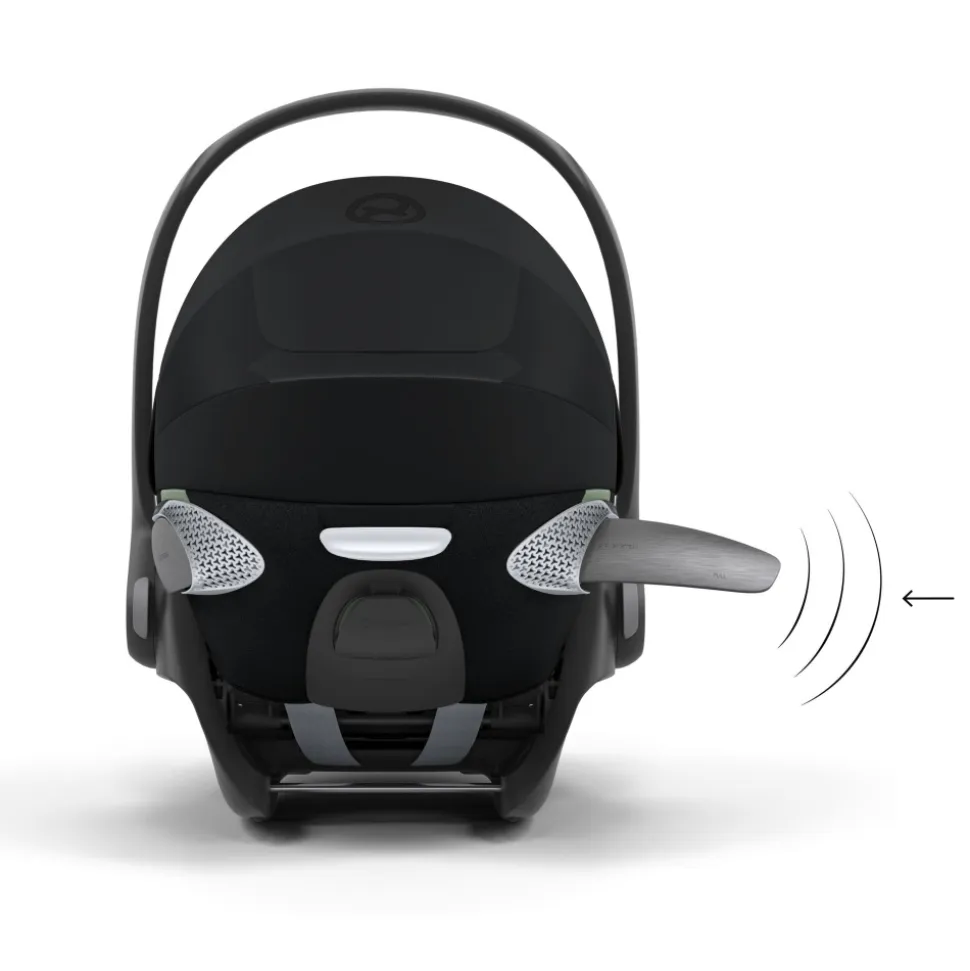 Poussette duo orfeo 3 compacte magic black avec siège auto cloud t i-size tissu plus