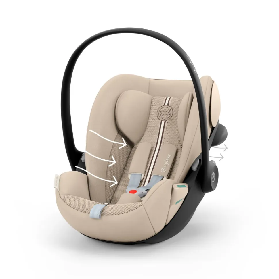 Poussette duo orfeo 3 compacte almond beige avec siège auto cloud g3 i-size plus