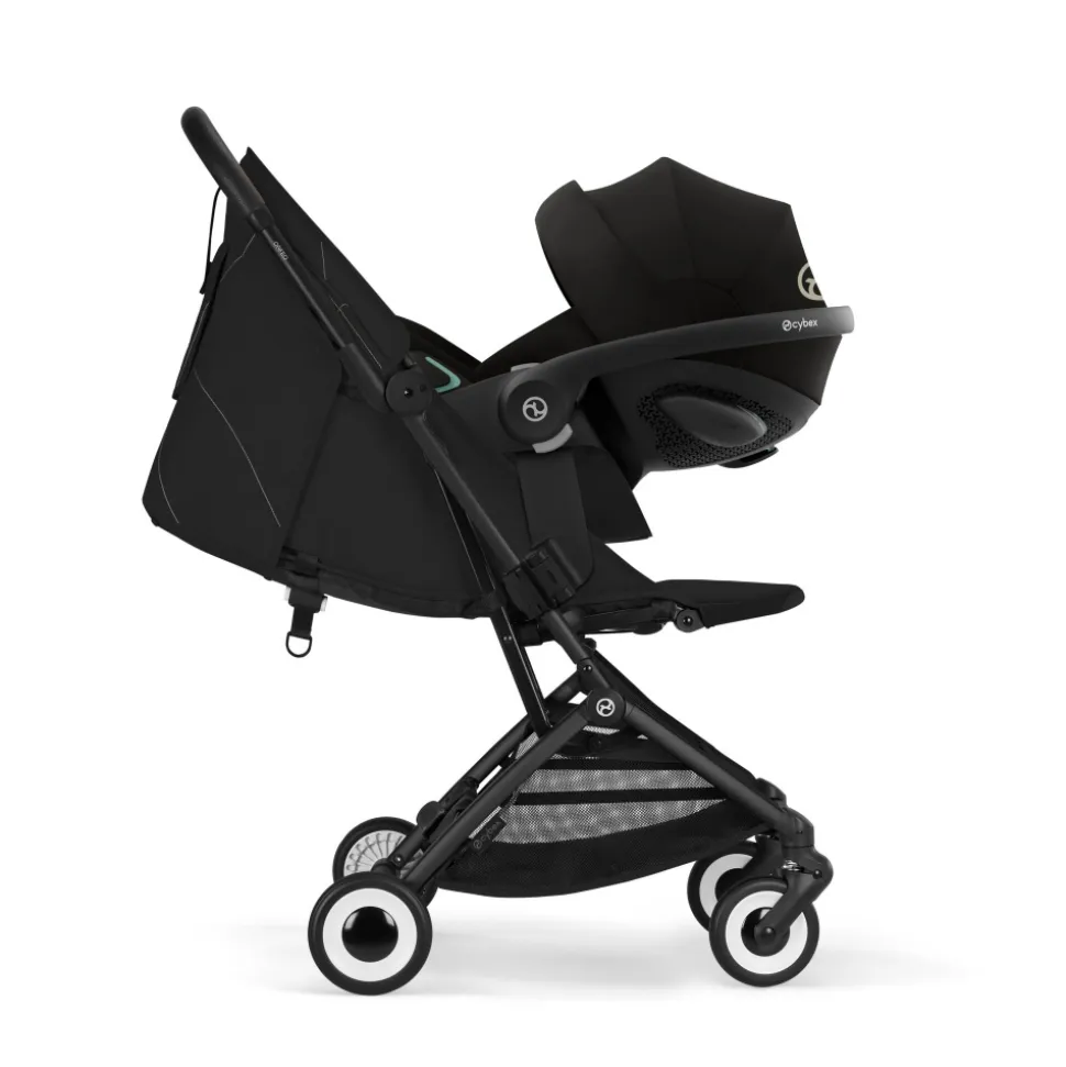 Poussette duo orfeo 3 compacte magic black avec siège auto aton b2 i-size