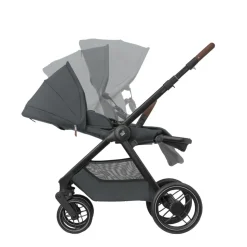 Poussette duo oxford + siège auto pebble 360 pro 2 twillic graphite + base familyfix 360 pro