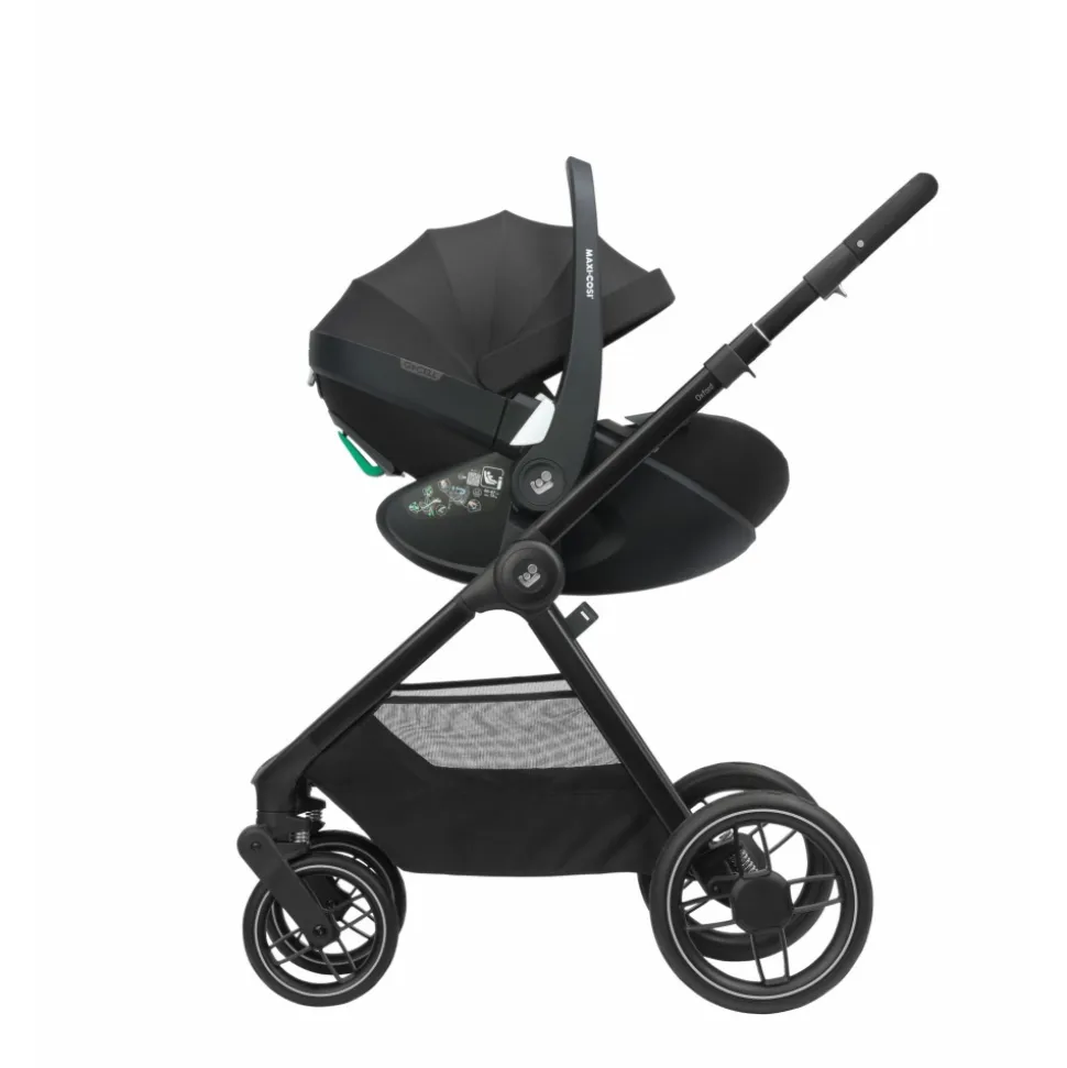 Poussette duo oxford + siège auto pebble 360 pro 2 twillic black + base familyfix 360 pro