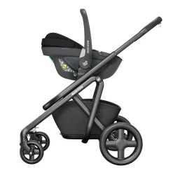 Poussette duo oxford twillic black + siège auto i-size pebble 360 essential black