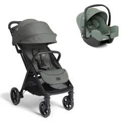Poussette duo parcel lx signature evergreen + siège auto i-snug 2 laurel vert