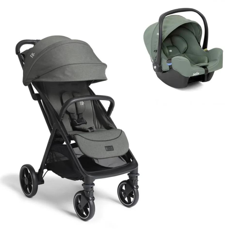 Poussette duo parcel lx signature evergreen + siège auto i-snug 2 laurel vert