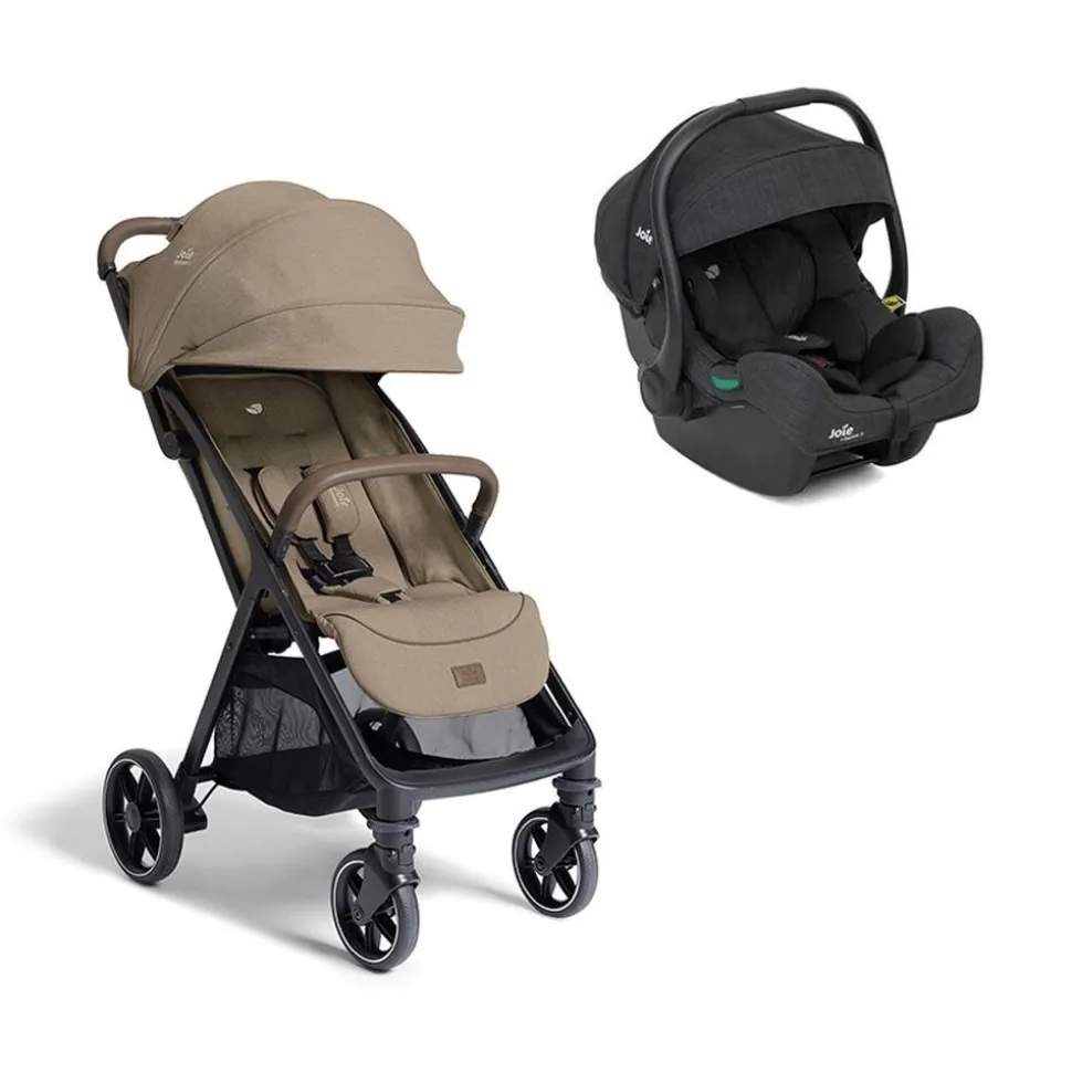 Poussette duo parcel lx signature sandstone beige + siège auto i-gemm 3 shale noir