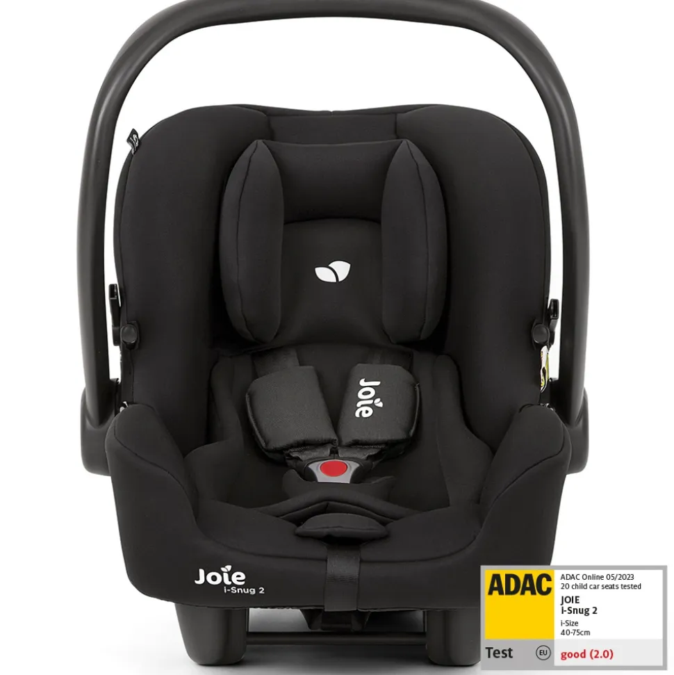 Poussette duo parcel lx signature ebony gris + siège auto i-snug 2 shale noir