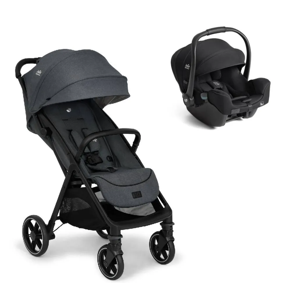 Poussette duo parcel lx signature ebony + siège auto i-starter eclipse