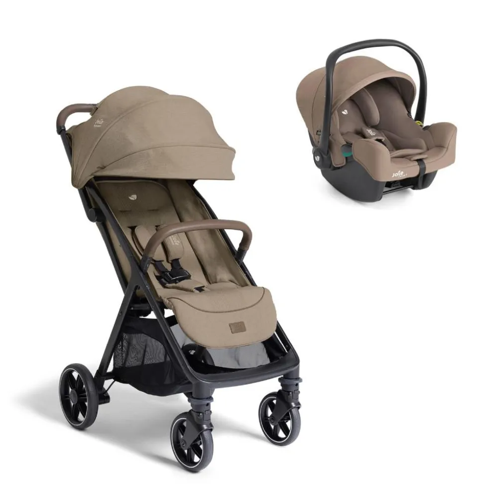 Poussette duo parcel lx signature sandstone beige + siège auto i-snug 2 cashew
