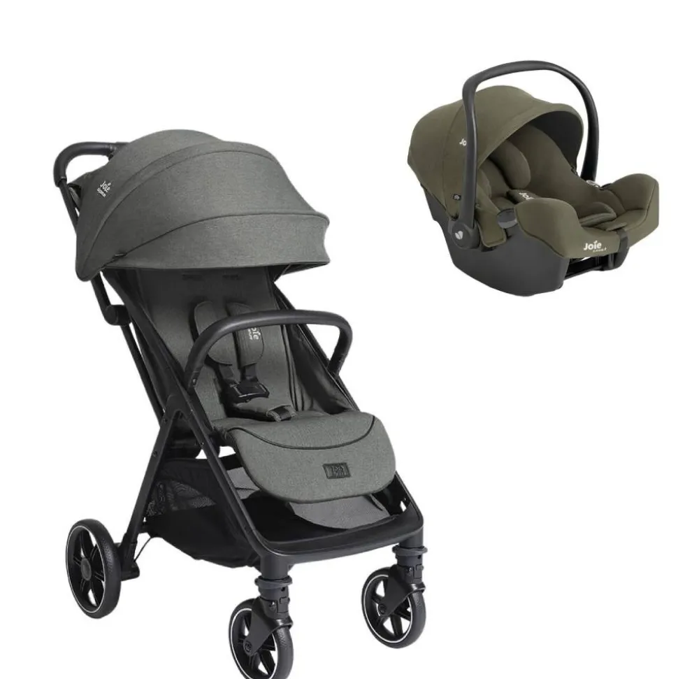 Poussette duo parcel lx signature evergreen + siège auto i-snug 2 fern vert