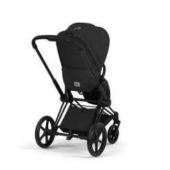 Poussette duo priam 5 avec nacelle pliable châssis matt black sepia black