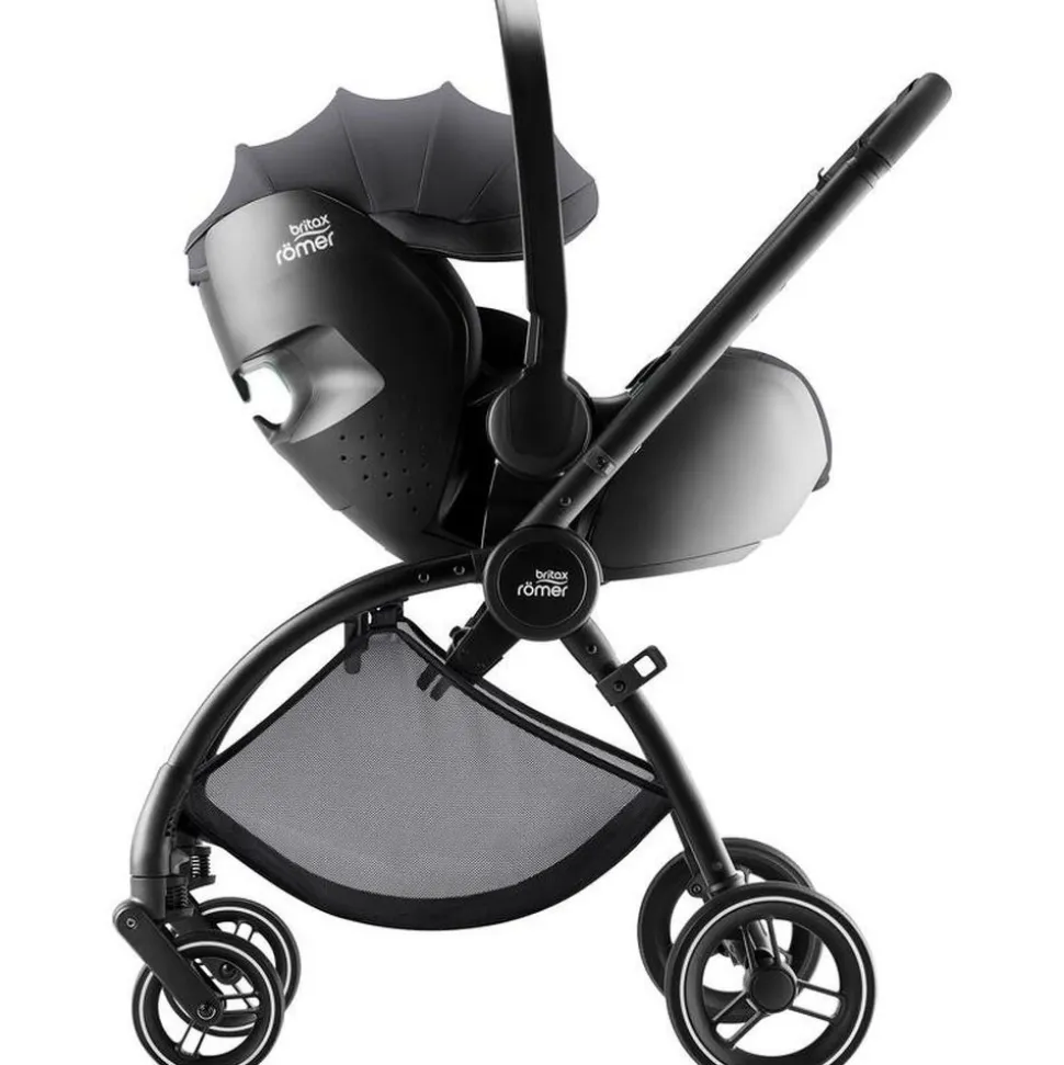 Poussette duo rio + siège auto i-size baby safe pro carbon black style