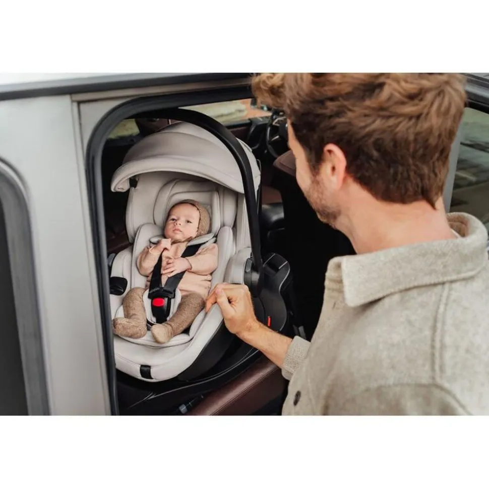 Poussette duo rio + siège auto i-size baby safe pro soft taupe lux