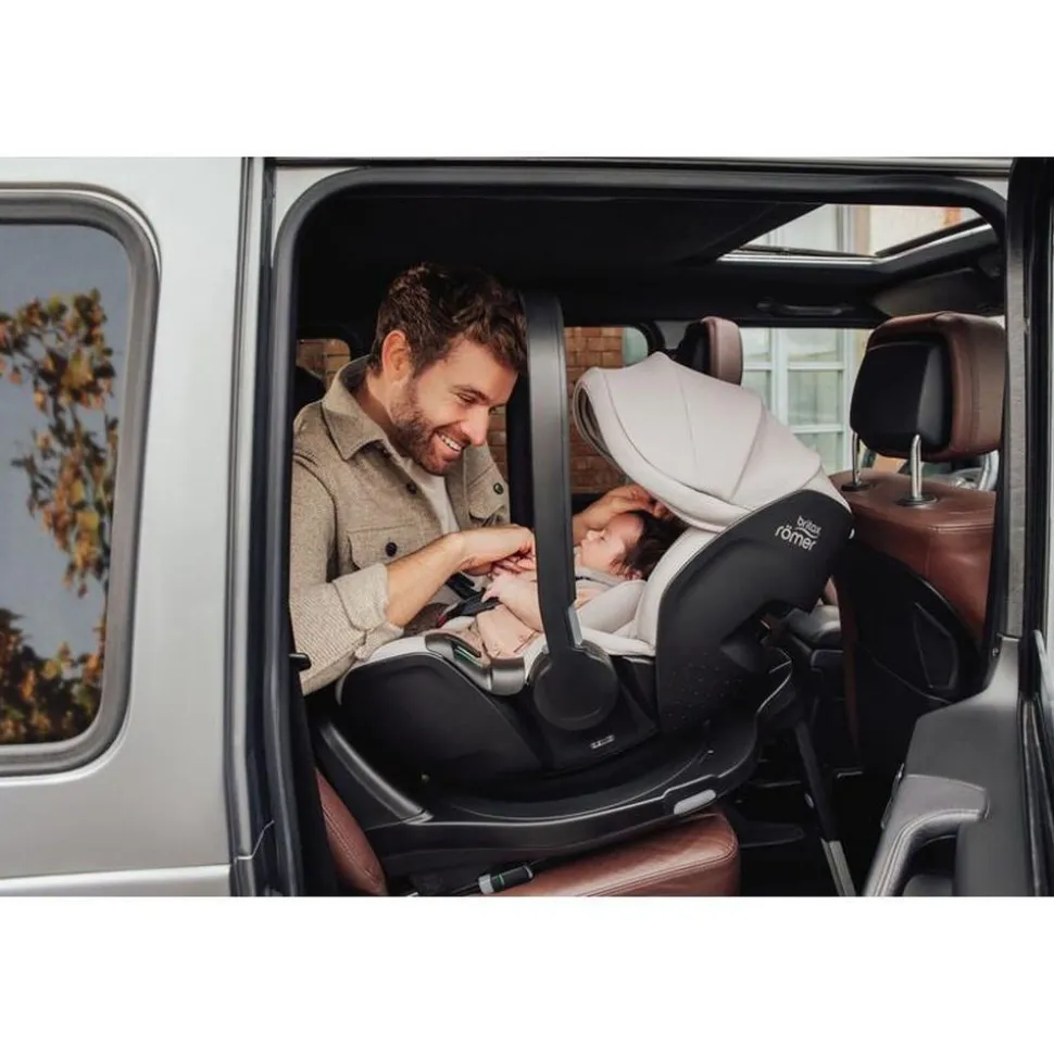 Poussette duo rio + siège auto i-size baby safe pro soft taupe lux