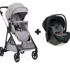 Poussette duo seety 2 cloud + siège auto first seat recline i-size black satin