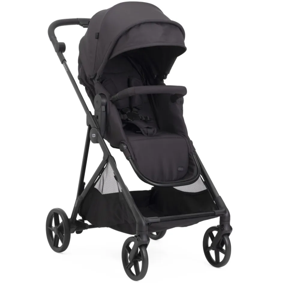 Poussette duo seety 2 ebony + siège auto first seat recline i-size black satin