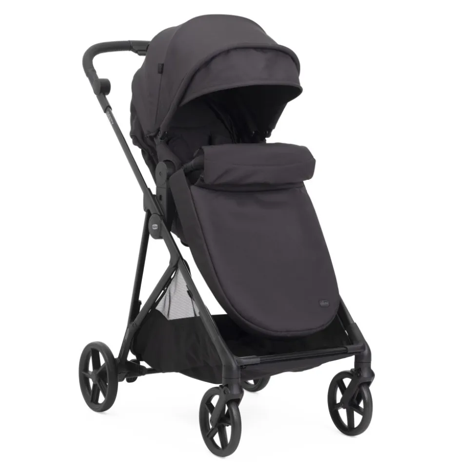 Poussette duo seety 2 ebony + siège auto first seat recline i-size black satin