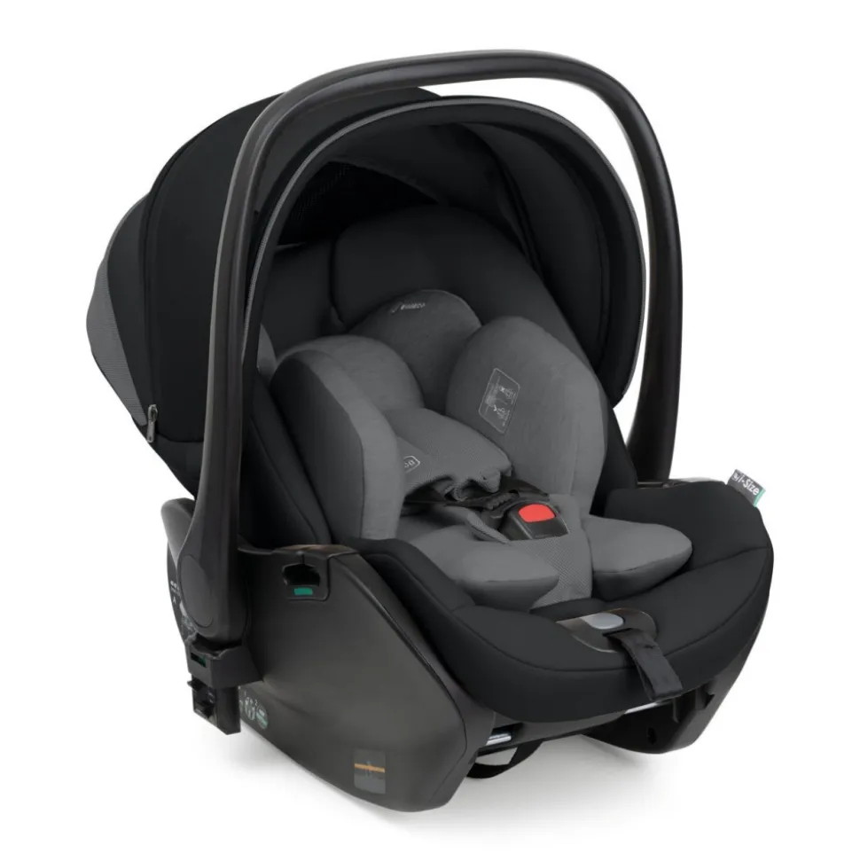 Poussette duo seety 2 ebony + siège auto first seat recline i-size black satin