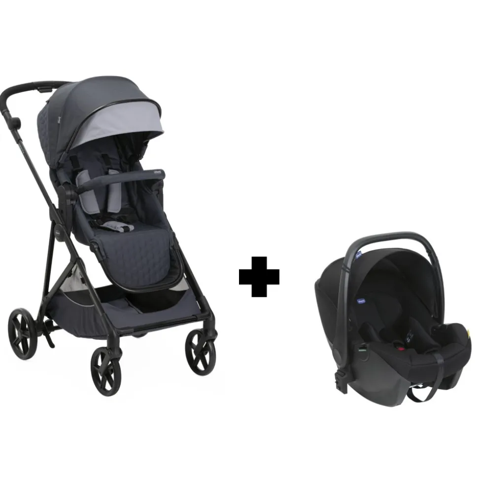 Poussette duo seety + siège auto kory i-size boston grey
