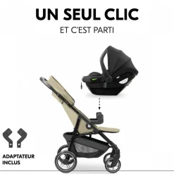 Poussette duo shop n care travel set olive