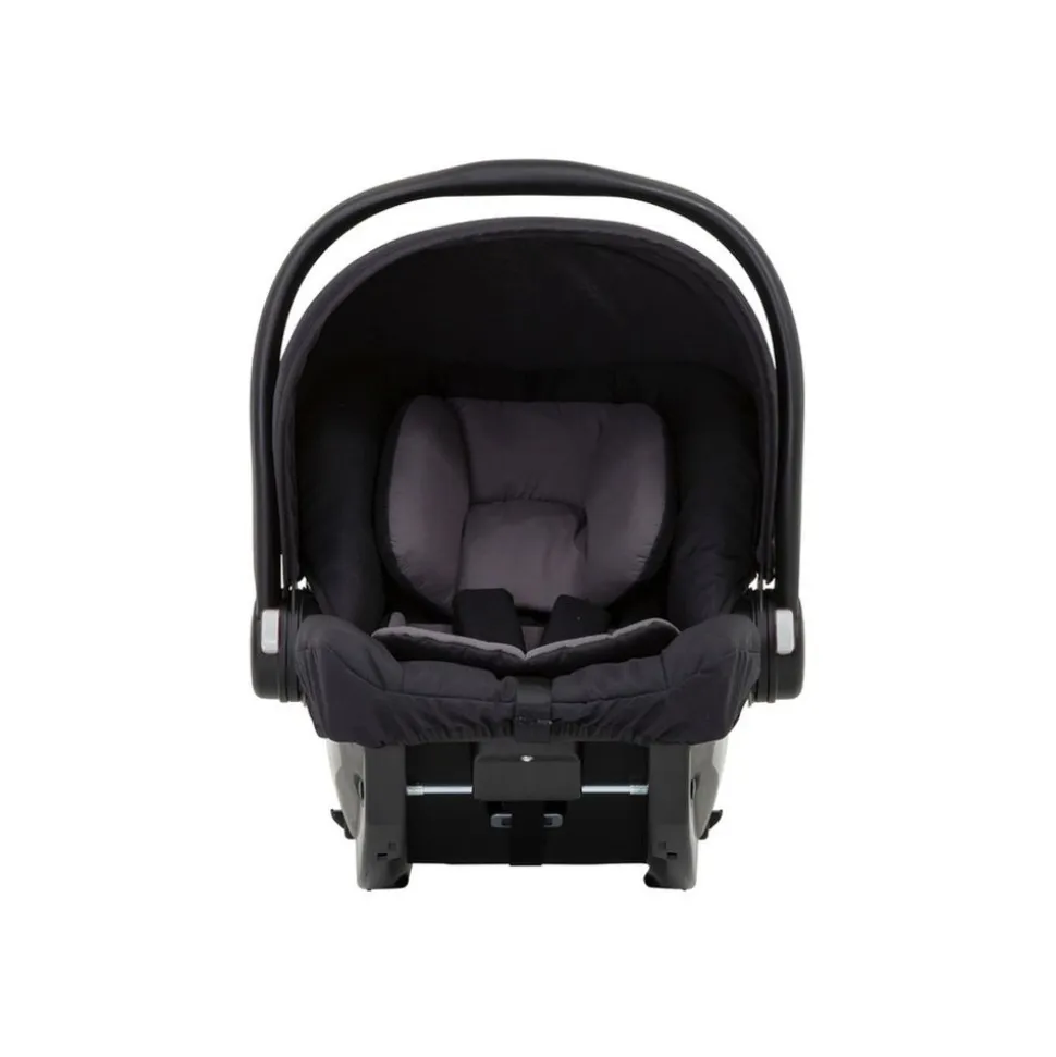 Poussette duo stadium double black grey + 2 sièges auto snugessentials midnight