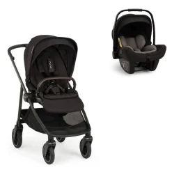 Poussette duo swiv caviar + siège auto pipa next caviar